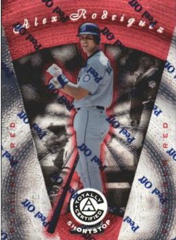 1997 Pinnacle Totally Certified #22 Alex Rodriguez Front