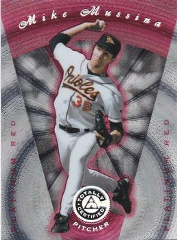 1997 Pinnacle Totally Certified #43 Mike Mussina Front