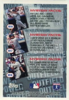 1996 Topps - Mystery Finest Refractors #M16 Ken Griffey, Jr. Back