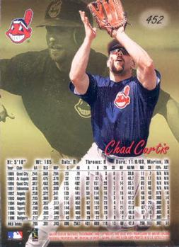 1997 Ultra #452 Chad Curtis Back