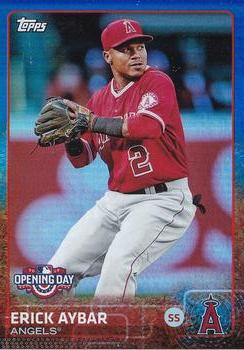 2015 Topps Opening Day - Blue #107 Erick Aybar Front