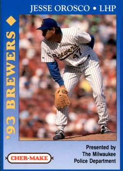 1993 Milwaukee Brewers Police #NNO Jesse Orosco Front