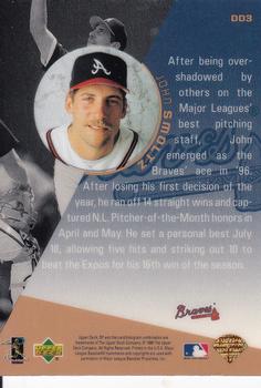 1996 Upper Deck - Diamond Destiny #DD3 John Smoltz Back