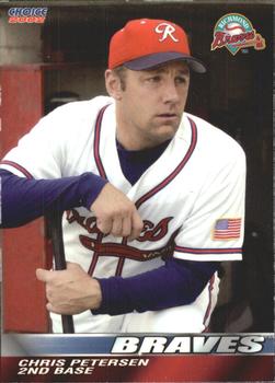 2002 Choice Richmond Braves #19 Chris Petersen Front