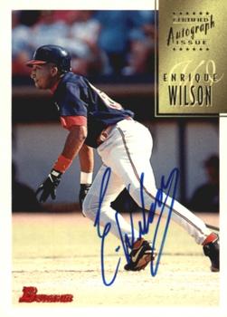 1997 Bowman - Certified Autographs Blue Ink #CA85 Enrique Wilson Front