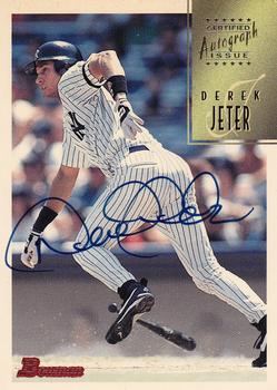 1997 Bowman - Certified Autographs Blue Ink #CA41 Derek Jeter Front