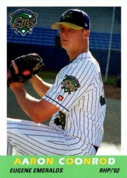 2002 Grandstand Eugene Emeralds #NNO Aaron Coonrod Front