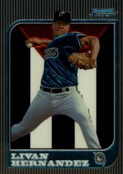 1997 Bowman Chrome - International #153 Livan Hernandez Front