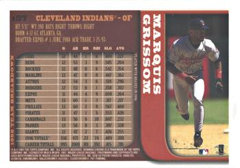 1997 Bowman Chrome - Refractors #57 Marquis Grissom Back