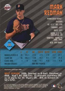 1997 Bowman's Best - Atomic Refractors #161 Mark Redman Back