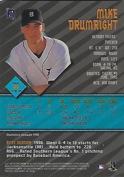 1997 Bowman's Best - Atomic Refractors #166 Mike Drumright Back