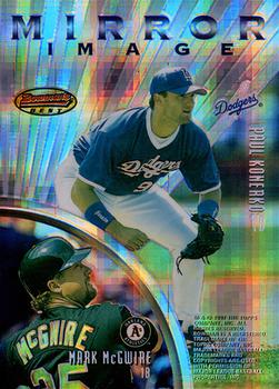 1997 Bowman's Best - Mirror Image Inverted Atomic Refractor #MI7 Paul Konerko / Mark McGwire / Todd Helton / Rafael Palmeiro  Front