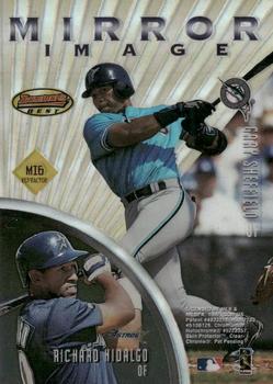 1997 Bowman's Best - Mirror Image Refractor #MI6 Juan Gonzalez / Jose Guillen / Gary Sheffield / Richard Hidalgo Back