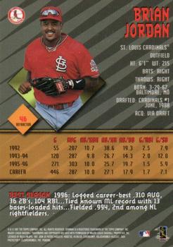 1997 Bowman's Best - Refractors #46 Brian Jordan Back