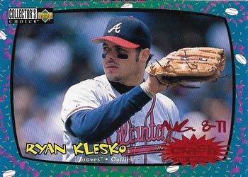 1997 Collector's Choice - You Crash the Game #CG1 Ryan Klesko Front