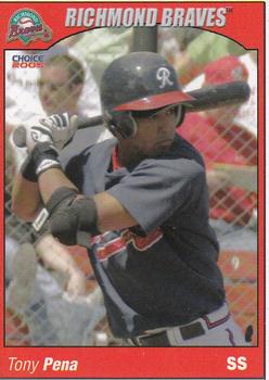 2005 Choice Richmond Braves #21 Tony Pena Front