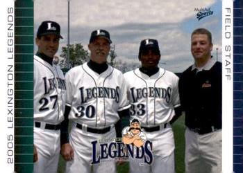 2005 MultiAd Lexington Legends #34 Field Staff Front