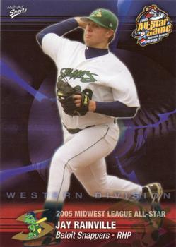 2005 MultiAd Midwest League All-Stars Western Division #24 Jay Rainville Front