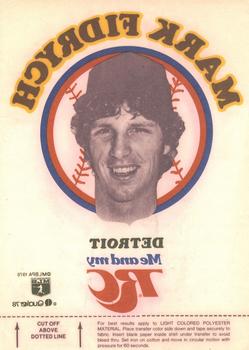 1978 Royal Crown Iron-Ons #NNO Mark Fidrych Front