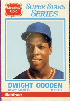 1986 Meadow Gold Blank Back #NNO Dwight Gooden Front