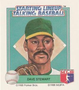 1988 Parker Bros. Starting Lineup Talking Baseball Oakland Athletics #25 Dave Stewart Front