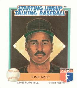 1988 Parker Bros. Starting Lineup Talking Baseball San Diego Padres #23 Shane Mack Front