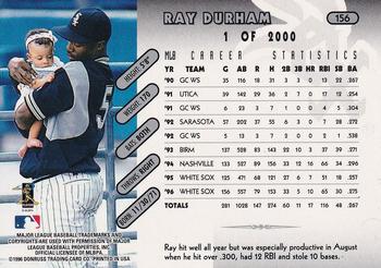 1997 Donruss - Press Proofs Silver #156 Ray Durham Back