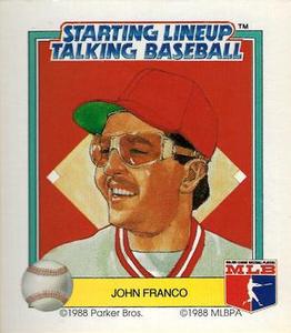 1988 Parker Bros. Starting Lineup Talking Baseball Cincinnati Reds #27 John Franco Front