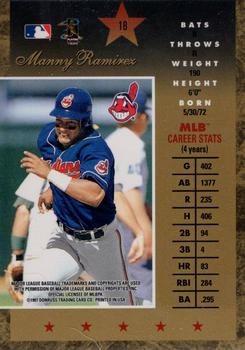 1997 Donruss Elite - Gold Stars #18 Manny Ramirez Back