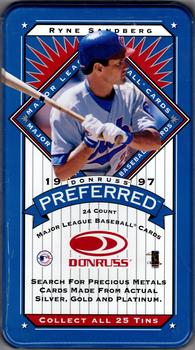 1997 Donruss Preferred - Tin Boxes #NNO Ryne Sandberg Front