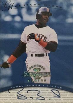 1997 Donruss Signature Series - Signature Series Century Marks Autographs #NNO Barry Bonds Front