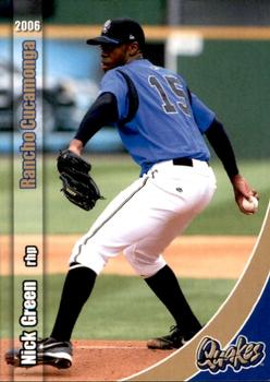 2006 Grandstand Rancho Cucamonga Quakes #13 Nick Green Front