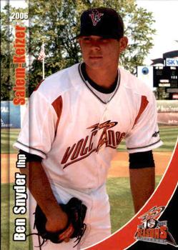 2006 Grandstand Salem-Keizer Volcanoes #6 Ben Snyder Front