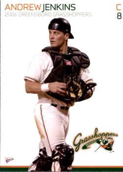 2006 MultiAd Greensboro Grasshoppers #24 Andrew Jenkins Front