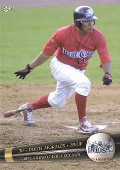 2007 MultiAd Lakewood BlueClaws #23 Doug Morales Front