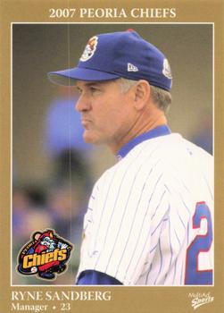 2007 MultiAd Peoria Chiefs #1 Ryne Sandberg Front