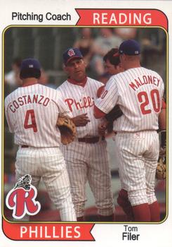 2007 MultiAd Reading Phillies #26 Tom Filer Front