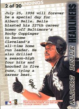 1997 Fleer - Headliners #2 Albert Belle Back