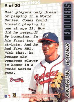 1997 Fleer - Headliners #9 Andruw Jones Back