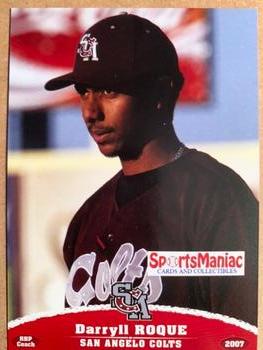 2007 Grandstand San Angelo Colts #25 Darryl Roque Front