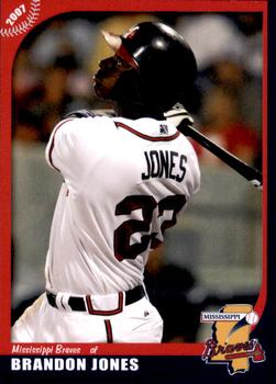 2007 Grandstand Mississippi Braves #NNO Brandon Jones Front