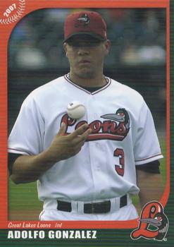 2007 Grandstand Great Lakes Loons #NNO Adolfo Gonzalez Front