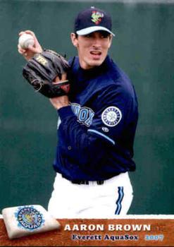 2007 Grandstand Everett AquaSox #3 Aaron Brown Front