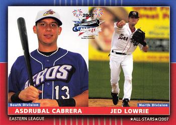 2007 Grandstand Eastern League All-Stars #NNO Asdrubal Cabrera / Jed Lowrie Front