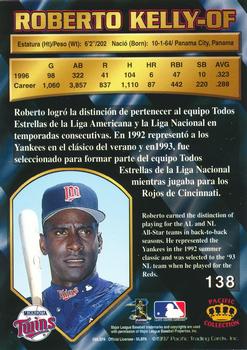 1997 Pacific Crown Collection - Light Blue #138 Roberto Kelly Back