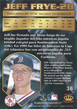 1997 Pacific Crown Collection - Silver #38 Jeff Frye Back