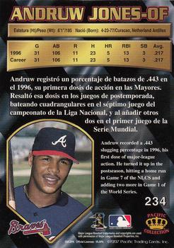 1997 Pacific Crown Collection - Silver #234 Andruw Jones Back