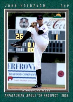 2008 Grandstand Appalachian League Top Prospects #NNO John Holdzkom Front