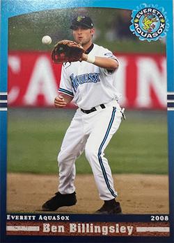 2008 Grandstand Everett AquaSox #NNO Ben Billingsley Front