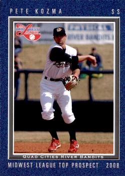 2008 Grandstand Midwest League Top Prospects #NNO Pete Kozma Front